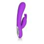 CalExotics Embrace Massaging G-Rabbit - Waterproof Vibrator Toys for Couples - Adult Sex Clitoral G Spot Massager - Purple