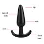 Medical Silicone Trainer Kit,Beginner Set,4pcs/Set Soft Plugs Toys for Women and Men (Black)