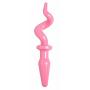 Master Series Pig Tail Butt Plug, Pink