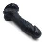 Yasuodd Portable 8.3 inch Realistic Massager Toys Lifelike Silic?ne-D?ld? with Suction Cup for Women (Color : Black)