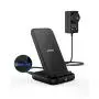 Anker Wireless Charger, PowerWave 10 Stand with 2 USB-A Ports, 7.5W for iPhone 11, 11 Pro, 11 Pro Max, XS Max, XR, XS, X, 8, 8 Plus, 10W for Galaxy S10 S9 S8, Note 10 Note 9, DC Adapter Included