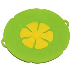 LOVESHI Kitchenware 28CM Silicone Lid Spill Stopper Cover for Pot Pan Kitchen Accessories Cooking Tools Flower Cookware Green