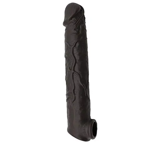 FDA Privacy 10 Inch Silicone Penile Condom ZSHBM Expander Expands Male Chastity Toys Lengthen Cock Sleeves Dick Socks Black Color