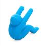 Pot Lid Holder Silicone Anti Overflow Spill Tool Pot Small Person Shape Bracket for Chopsticks Kitchenware Color Random (3)