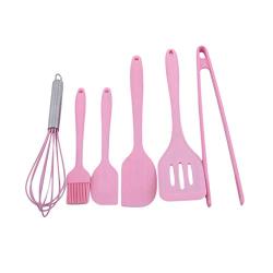 Firecolor 6pcs Silicone Kitchenware Cooking Scraper Shovel Bakery Kit House kitchen Tool Gift