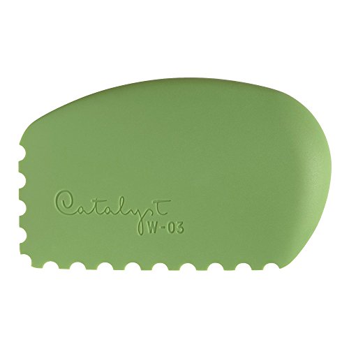 Princeton Artist Brush Catalyst Silicone Wedge Tool, Green W-03