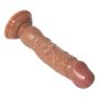 FXH 11 Inch Rea.listic D?`ld.?s with Strong Suction Cup-Relaxation Massager Wand Toys-100% Silicone Material