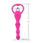 Amal Training Plugs T-Shirt Anales Trainer Massage Toy， Vib Anales Beads Silicone Trainer Fun Toys for Beginners and Advanced Users Pink by ALBK