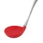 YouCY Hollow Handle Spoon Multifunction Tableware Silicone Soup Spoons Stainless Steel Kitchenware Cooking Kitchen Tool Dining Accessories For Home,Red