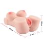 XKiss Sex Doll Male Masturbator with Vagina and Anal for Men,3D Mini Masturbators Dolls with Realistic Silicone Boobs Love Dole for Male Masturbation Erotic Vaginal and Anal Sex