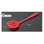 Silicone Kitchenware 10 Piece Set Non-stick pan, cooking spatula, rice spoon, soup spoon, colander tool, kitchen baking high temperature (10, Black)