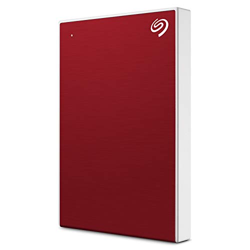 Seagate Backup Plus Slim 2TB External Hard Drive Portable HDD ? Red USB 3.0 for PC Laptop and Mac, 1 year Mylio Create, 2 Months Adobe CC Photography, (STHN2000403)