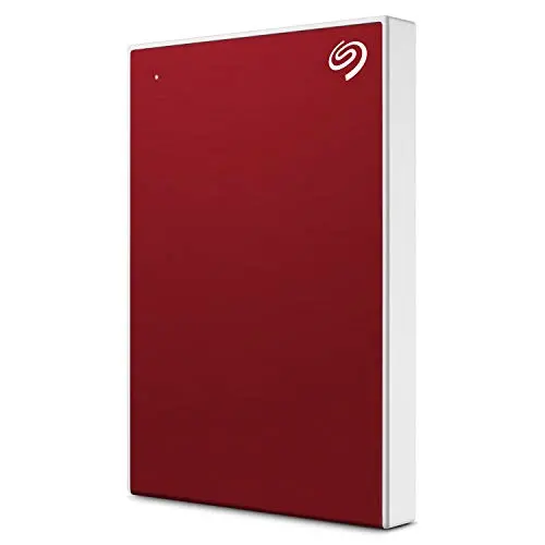 Seagate Backup Plus Slim 2TB External Hard Drive Portable HDD ? Red USB 3.0 for PC Laptop and Mac, 1 year Mylio Create, 2 Months Adobe CC Photography, (STHN2000403)