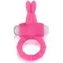 LEADO Adult Mini Penis Rings Silicone Rabbit Vibrator Cock Ring Sex Toys for Men/Women-Pink
