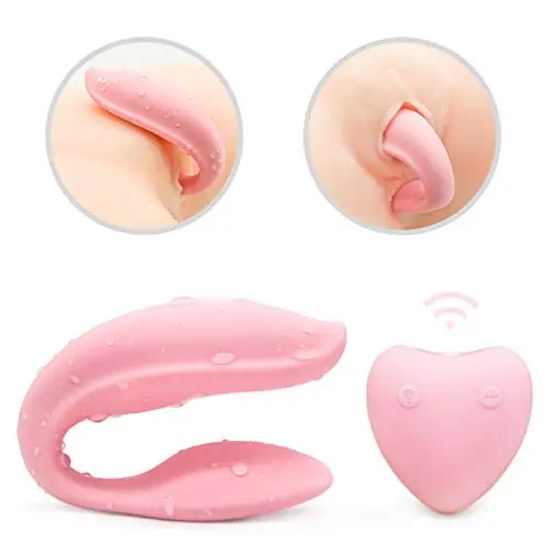 USB Rechargeable U-Shape Couples Pleasure Toys with Oral-Sucking&Cli-Stimulator Silicone Six Things for Adult Women&Men Toys for Couple Flirting Bullet T Shirt Waterproof
