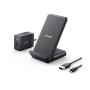 Anker Wireless Charger, PowerWave 7.5 Stand with Internal Cooling Fan, 7.5W for iPhone 11, 11 Pro, 11 Pro Max, Xs Max, XR, XS, X, 8, 8 Plus, 10W for Galaxy S10 S9, Note 10 (with Quick Charge Adapter)