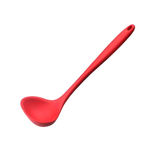 Silicone Spoon High Temperature Silicone Kitchenware Food Grade Nonstick Pan All Inclusive Silicone Soup Spoon