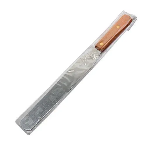 YingYing Home 8 inch Bread Spatula Wooden Handle Stainless Steel Spatula Baking & Pastry Tools Kitchenware