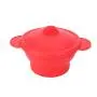 Silicone Food Steamer Pot, Foldable Steamer Kitchenware Retractable Steam Pot Cooking Steamer With Cover