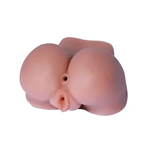 Virgin Pussy Ass Doll 3D Silicone Realistic masturber Toys Lifelike Masturbation Dolls Adult Sex Toys for Men Male Masturbator (1.8lb) (Tan)