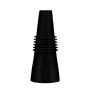 Wine Bottle Stopper, Reusable Silicone Wine Bottle Stopper and Beverage Bottle Stoppers Wine Stopper - Silicone with Grip Top Maintains Vacuum for Long Lasting Freshness (Black)