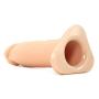 [WALLER PAA] 8&quot Silicone Hollow Male Penis Extension Strap-on Dong Cock