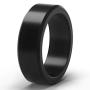 ThunderFit Silicone Rings for Men 4 Rings / 1 Ring - Flat Top Angled Edge Rubber Wedding Bands 9.8mm Wide - 2mm Thick