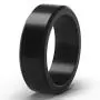 ThunderFit Silicone Rings for Men 4 Rings / 1 Ring - Flat Top Angled Edge Rubber Wedding Bands 9.8mm Wide - 2mm Thick