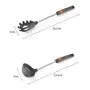 Jdeepued Silicone kitchenware 6 Pieces Silicone Cooking Utensils Kitchen Utensil Set Cooking Tools for Nonstick Cookware Includes Turners Pasta Fork Soup Spoon and More Gray Silicone Kitchen Utensils