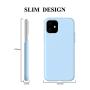 Soke iPhone 11 Case, iPhone 6.1 Inch Case 2019, Shockproof Soft Silicone Case Cover with Premium Microfiber Lining [Full-Body Protection + Precise Cutouts] for iPhone 11 6.1"，Light Blue