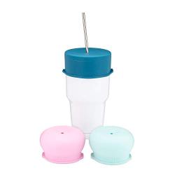 Large Silicone Tumbler Lids - Set of 3 - Stretches Over 20 & 30 oz Tumblers, Large Cup, and Mugs - Great for the Gym, Outdoors, Kids, Elderly - Spill Proof, Durable, and Reusable