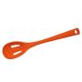 100% BFA Free 11.8" Inch Silicone Folia Slotted Spoon Kitchenware Utensil, Tempeature range -58°F to 482°F, Dishwasher Safe, Orange