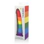 Pride Dildo - The 8" Silicone Rainbow Dildo With Suction Cup