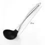 Chef 4 Piece Set Cooking Tool Set Stainless Steel Kitchen Utensils Heat Resistant Silicone Kitchenware Black