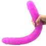Happy and Healthy 18.1 inch Double Sided Big Toy Real Feel Soft Flexible Realistic Double Head Massages-Discreet Package