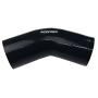 Ronteix Universal 4 Ply High Performance 45 Degree Elbow Coupler Silicone Hose (3(76MM), BLACK)