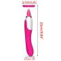 Ruiboyer Licking Tongue Powerful Heating Multispeed Clitorial Vibrartor Toys for Couples,USB Waterproof Rechargeable