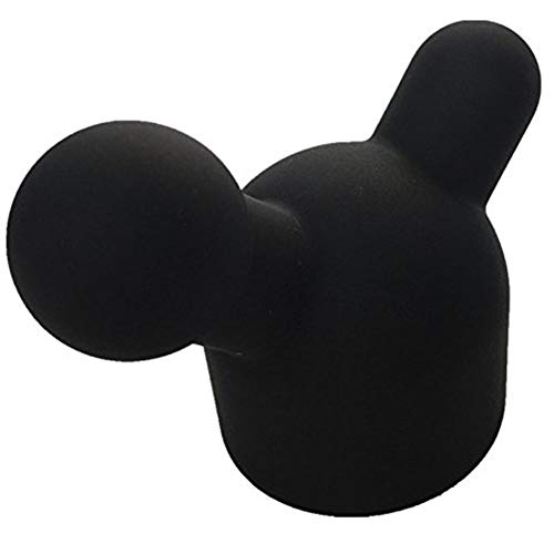 Massager Attachments, Mini Massage Accessories Accessory Silicone (Black)