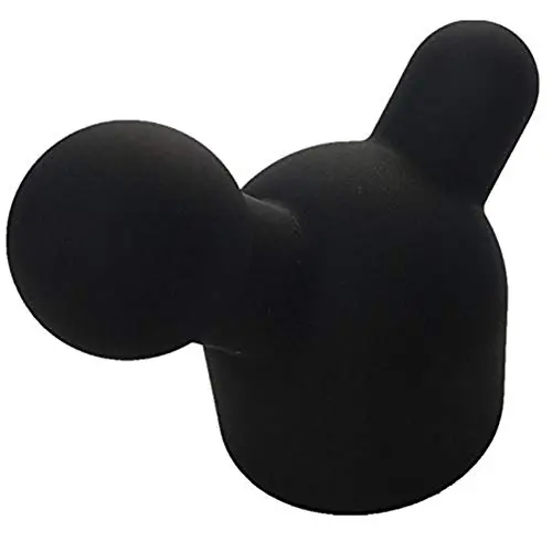 Massager Attachments, Mini Massage Accessories Accessory Silicone (Black)