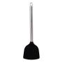 GloryMM Silicone Spatula Stainless Steel Kitchenware Shovel Kitchen Utensils Non-Stick For Cooking Flipping Pressing,Black