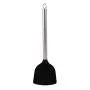 GloryMM Silicone Spatula Stainless Steel Kitchenware Shovel Kitchen Utensils Non-Stick For Cooking Flipping Pressing,Black