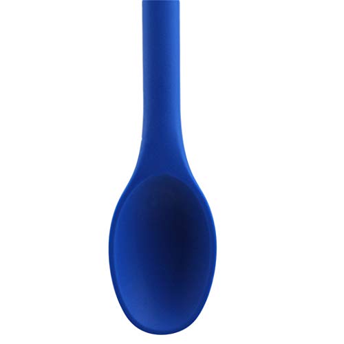 Airlove Kitchen Silicone Spoon Large Long Handle Cooking Baking Mixing Spoon Ladle Food Grade Silicone Cooking Utensils Kitchenware,blue