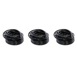 HPS 5/8" ID Black high Temp Reinforced Silicone Heater Hose 10 feet roll, Max Working Pressure 70 psi, Max Temperature Rating: 350F, Bend Radius: 3" (3-(Pack))