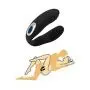 Pleasure Toys U-Shape Couple Love Stimulation Promote Toys Multi-Speed Bed Sport Tool Rechargeable Silicone Couples (Black)