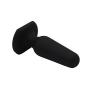 Toysdance 75*40mm Silicone Anal Plug For Adult Erotic Sex Toys 9204-black