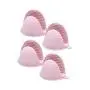 Vakiko Oven Gloves Non Slip Heat Resistant Novelty Kitchenware for Kids and Women Small Silicone Microwave Mitts(4 Pcs)