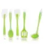Silicone Cookware Set 5 Piece Set - Silicone Scraper Set Nonstick Kitchen Cooking - Translucent Silicone Kitchenware Set, Baking and Grilling