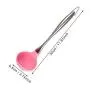 Pink Silicone Cooking Tools Stainless Steel Handle Kitchenware Dinnerware Tableware Heat Resistant Kitchen Utensils Accessories,Pink spoon B