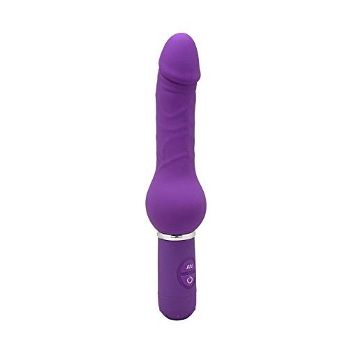 New Silicone Vibrator Flexible Dildo Vibrating Dildo Sex Toy (purple)