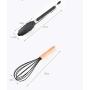 Silicone kitchenware set kitchen cooking spoon shovel set wooden handle silicone spatula set,bambootubeset
